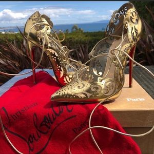 Christian Louboutin Gold Heels
